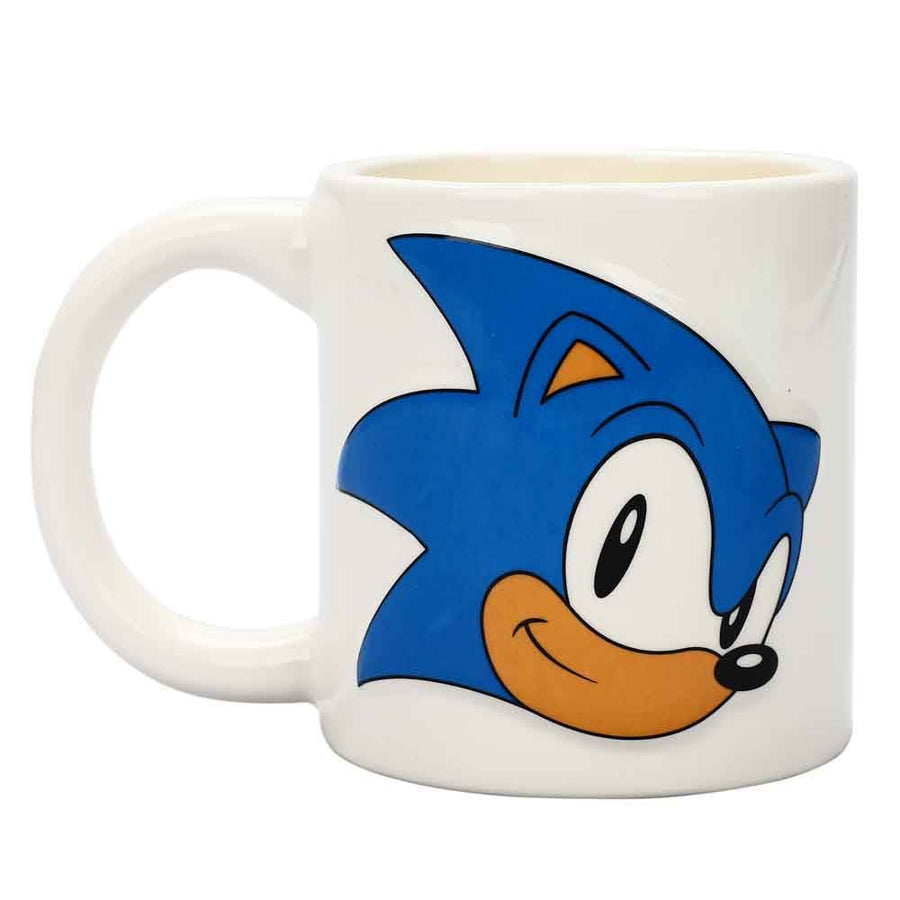 16 oz Sonic The Hedgehog Bas Relief Ceramic Mug - Home Decor
