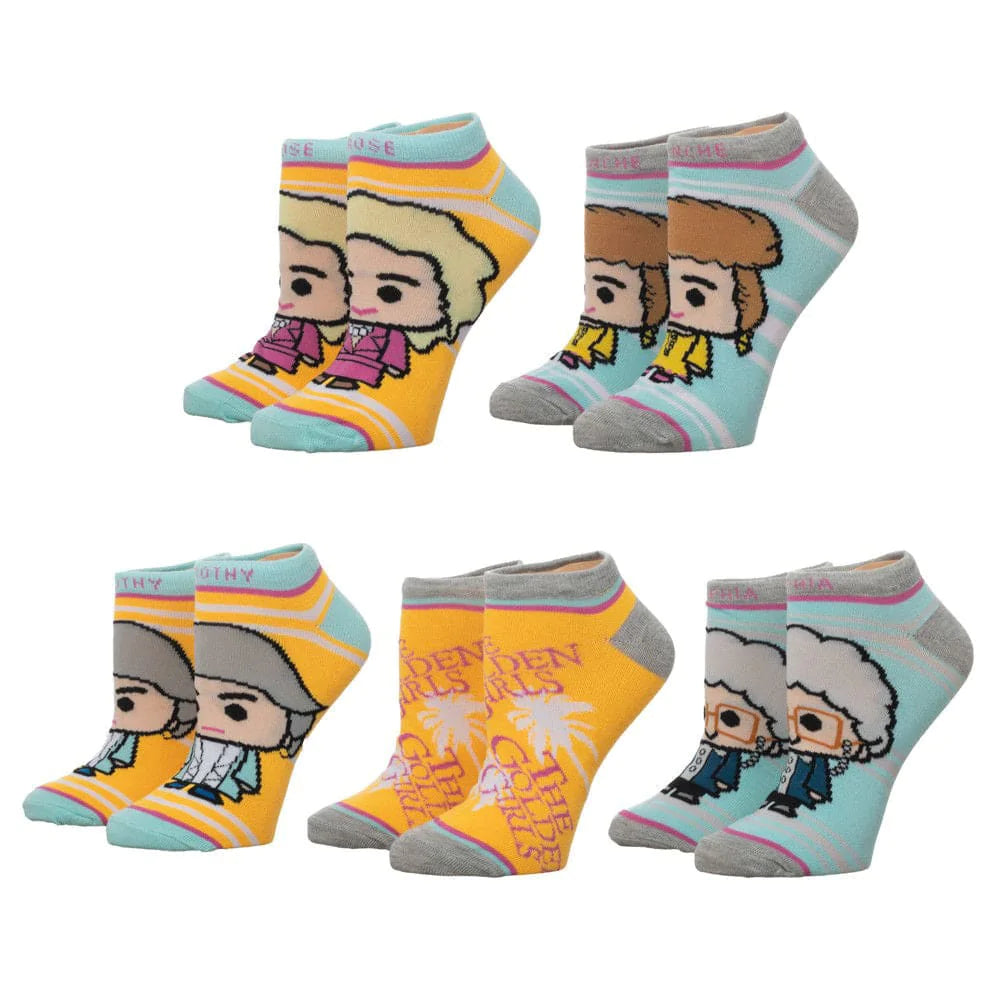 Golden Girls 5 Pair Ankle Socks - Socks