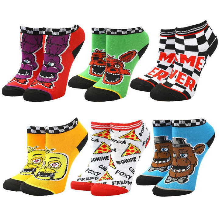 Five Nights at Freddy’s Youth Ankle Socks (Pack of 6) - 