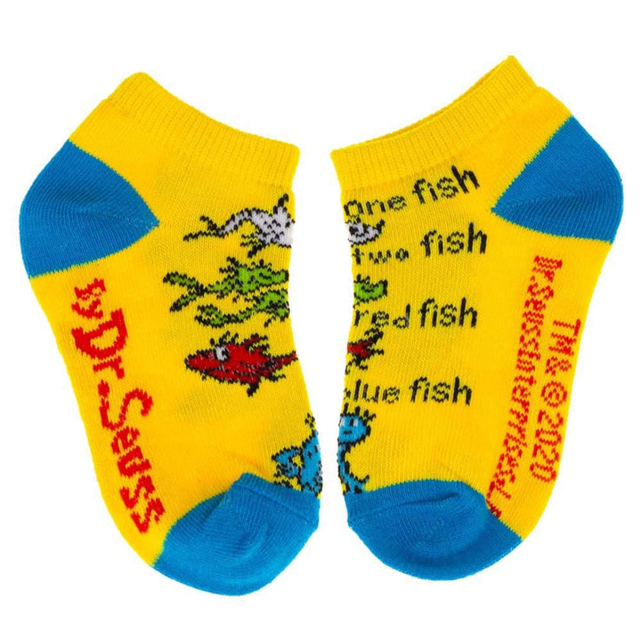 Dr. Seuss Book Covers Youth 6 Pack Pack Ankle Socks - Socks