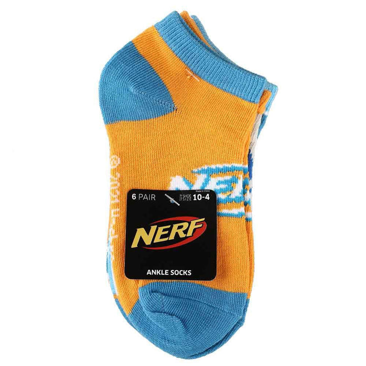 Nerf Icon Youth 6 Pair Ankle Socks - Socks