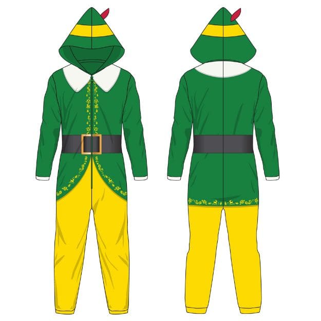 Buddy the Elf Cosplay Union Suit - Adult Unisex Costume