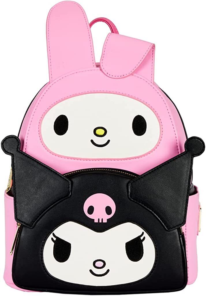 Loungefly Sanrio: My Melody Kuromi Double Pocket Mini Backpack