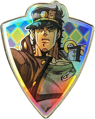Zen Monkey - Jojos Bizarre Adventure Jotaro Rainbow Holo Foil Crest Pin