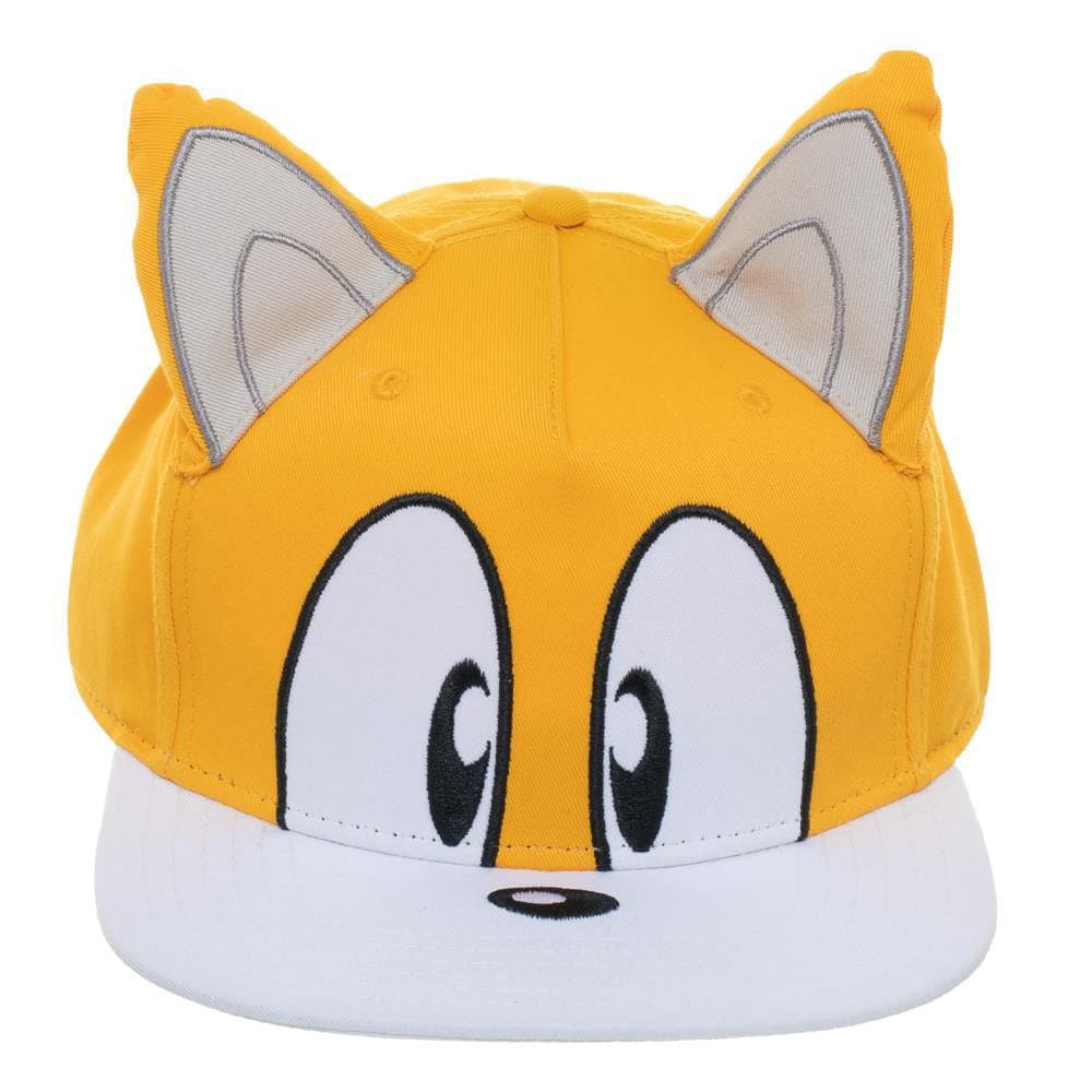 Sonic Tails Big Face Flat Bill Snapback - Clothing - Hats 