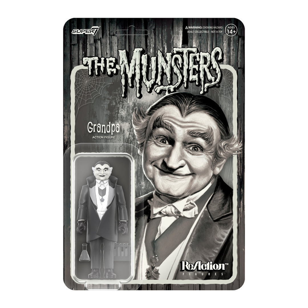 Super7 - Munsters ReAction Wave 2 - Grandpa (Grayscale)